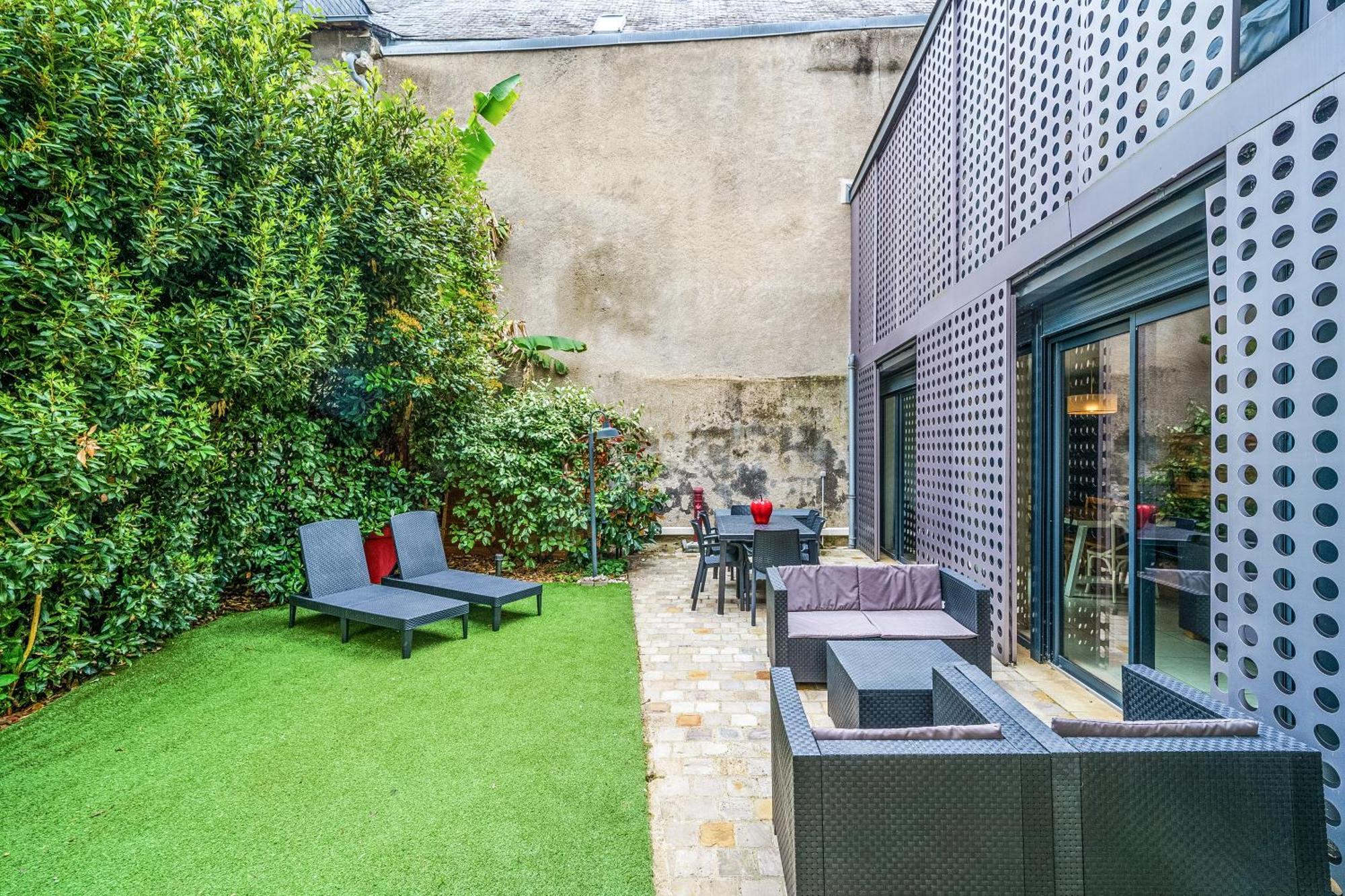 Maison D'Architecte Centre Tours Jardin, Climatisation, Parking 5 P Eksteriør billede